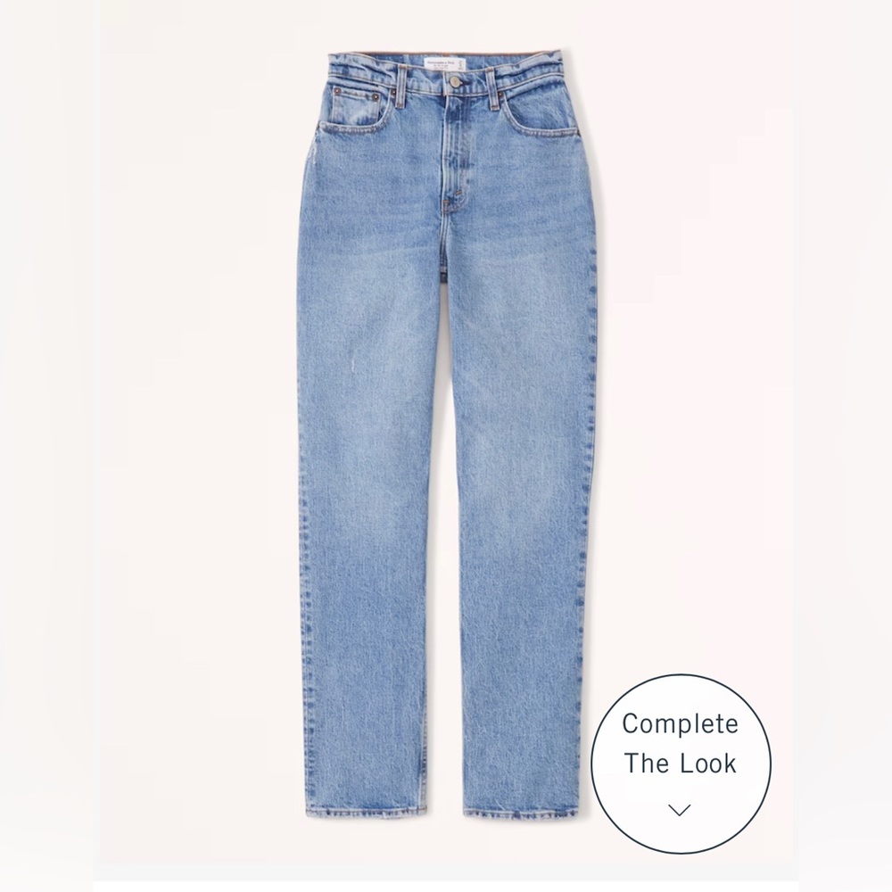 Like new, curve love ultra high rise 90s straight jean